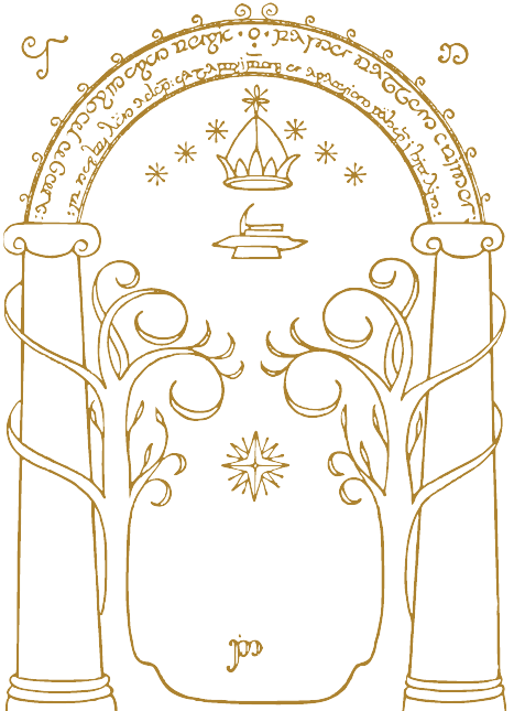 doors of Durin illustration from The Lord of The Rings